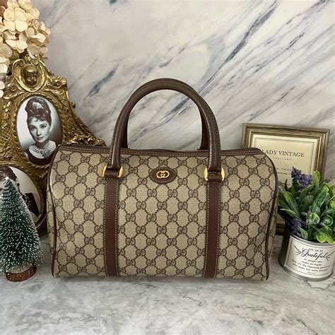 gucci boston bag มือสอง|gucci boston bag canvas.